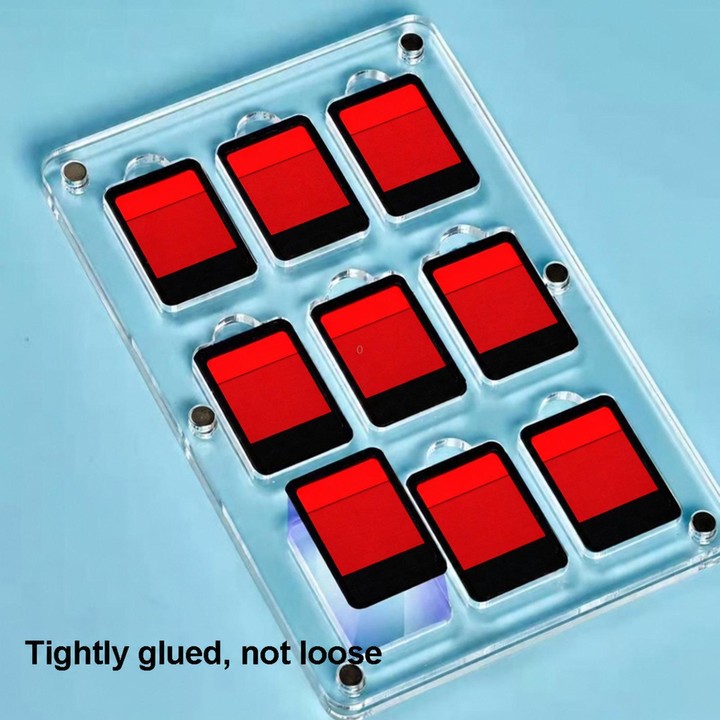 27 Grid Transparent Crystal Magnetic Game Card Storage Box For Switch