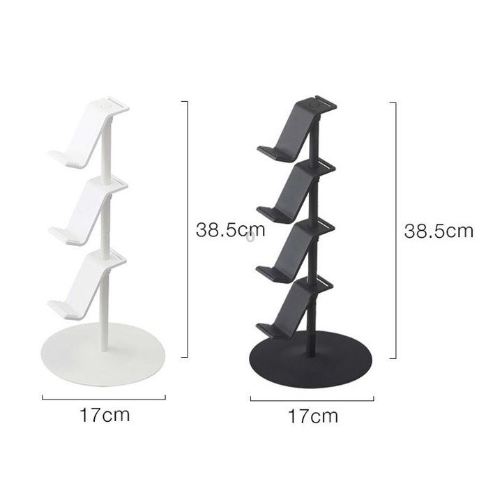 Gamepad Storage Rack Desktop Headphone Storage Rack, Color: 3 Floors White