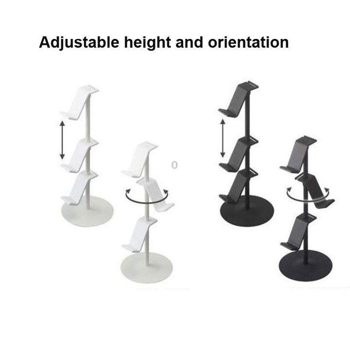 Gamepad Storage Rack Desktop Headphone Storage Rack, Color: 3 Floors Black