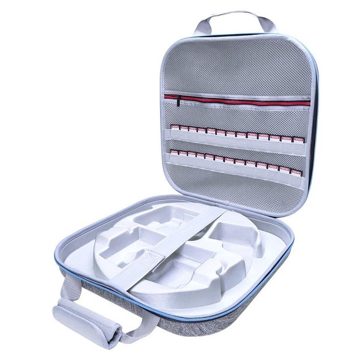 GH1865 EVA Hard Shell Fitness Ring Game Console Storage Bag For Nintendo Switch(Gray)