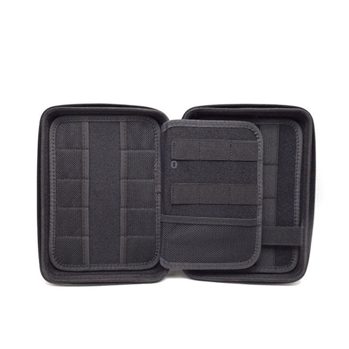 GH1319 EVA Large Capacity Electronic Digital Accessories Storage Bag(Carbon Fiber Black)