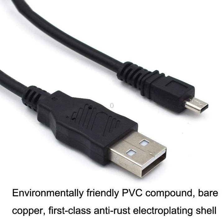 20 PCS 8Pin SLR Camera Cable USB Data Cable For Nikon UC-E6, Length: 1m Without Magnetic Ring
