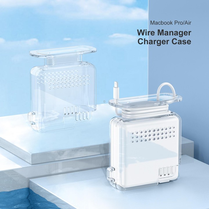 OATSBASF Transparent Silicone Power Protective Case For IPhone MacBook Pro Air 20W