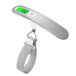 Stainless Steel Handheld Electronic Luggage Scale Portable Express Scale(White)