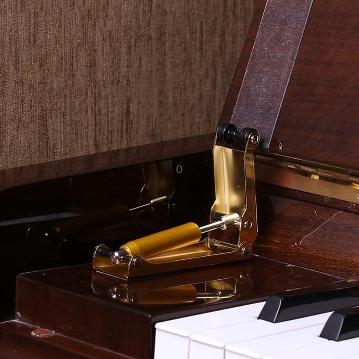MA003 Alloy Piano Cover Descender Piano Accessories(Gold)