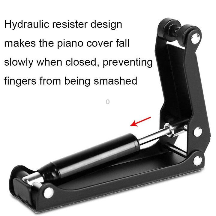 MA003 Alloy Piano Cover Descender Piano Accessories(Black)
