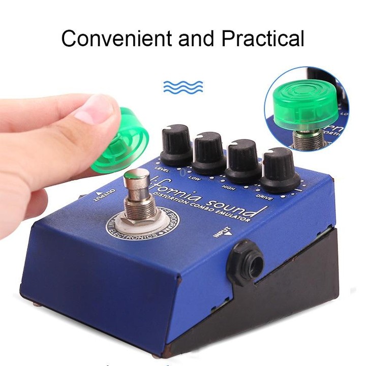 10 PCS JT1808 Electric Guitar Tuner Pedal Cap(Orange)