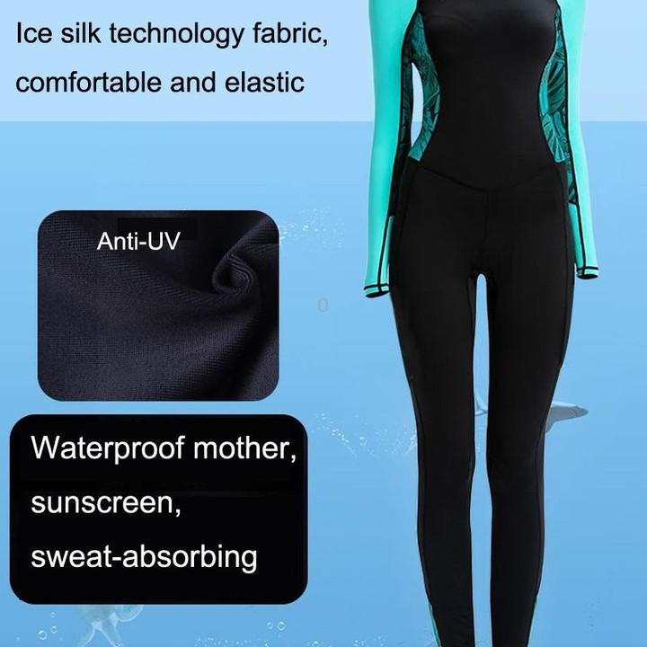 FINDSLINE Lycra Diving Cloth Female Thin Quick-Dry Waterproof Sunblock Wetsuit, Size: S(Black)