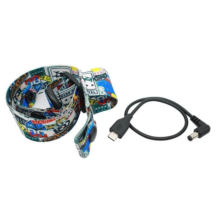 Flight Video Glasses Graffiti Color Headband Fixed Strap For DJI FPV Goggles V2 Strap + Power Line