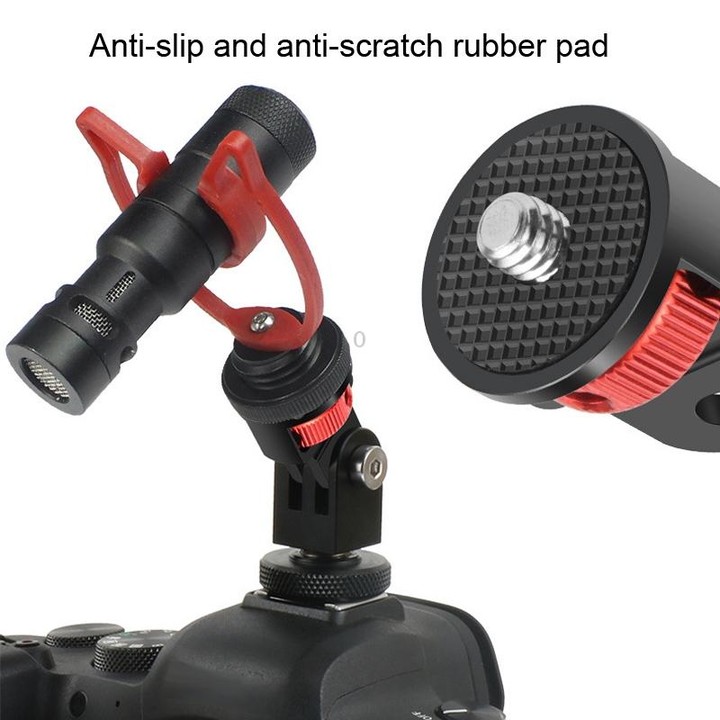 1/4 Inch Screw Converter Tripod Adapter for Sport Camera(Red Titanium)