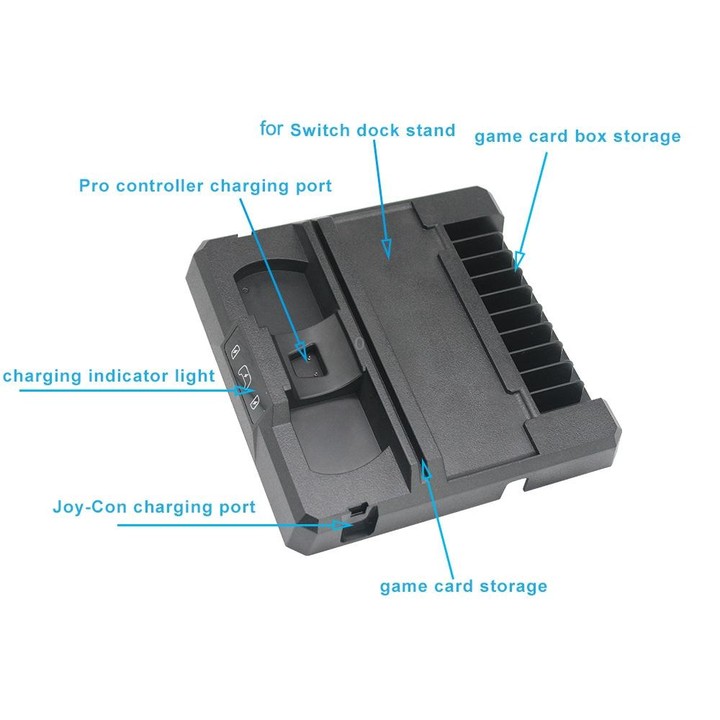 Multifunctional Game Console Handle Charging Base Storage Bracket For Nintendo Switch