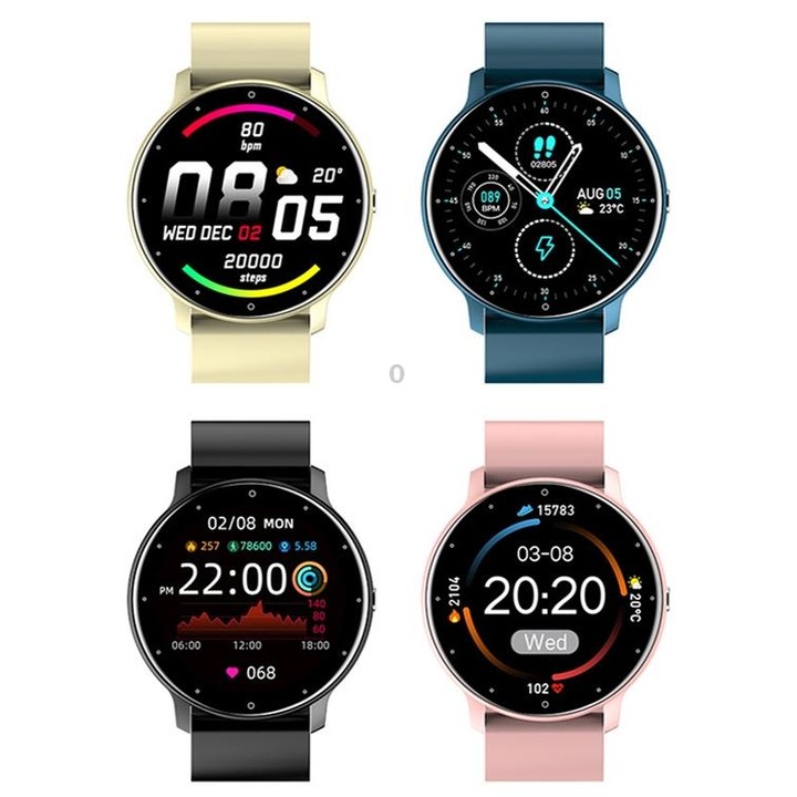 ZL02 Heart Rate Monitoring Pedometer Smart Watch(Yellow)