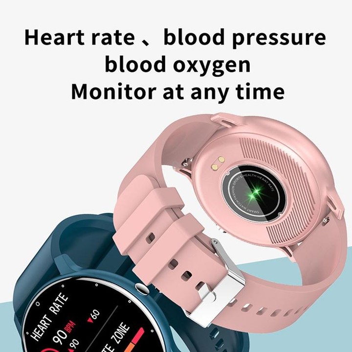 ZL02 Heart Rate Monitoring Pedometer Smart Watch(Yellow)