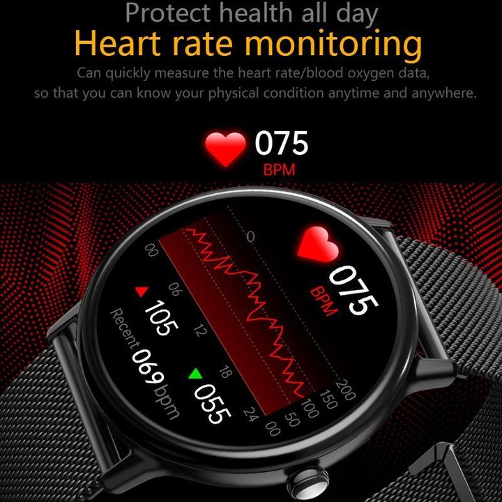 LOANIY Y86 1.43 Inch Heart Rate Monitoring Smart Bluetooth Watch, Color: Black Steel
