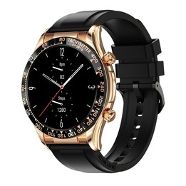 LOANIY E18 Pro Smart Bluetooth Calling Watch with NFC Function, Color: Gold Silicone