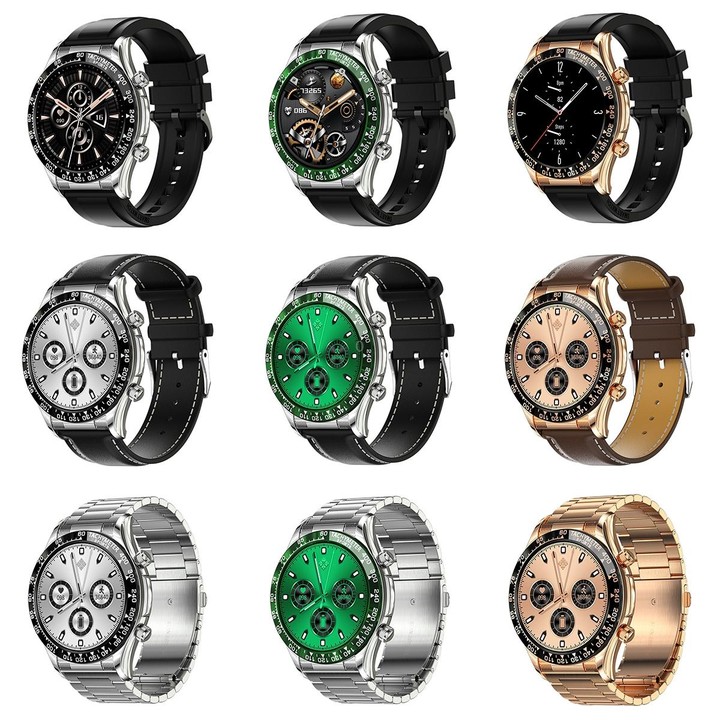 LOANIY E18 Pro Smart Bluetooth Calling Watch with NFC Function, Color: Gold Silicone