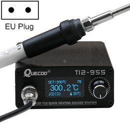 QUECOO 1.3-inch Screen Constant Temperature Soldering Iron, Set: EU Plug (955+P9)