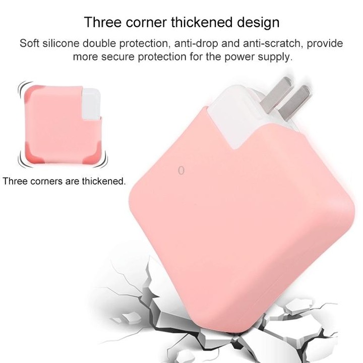 JRC Power Adapter Protective Case For Macbook Pro14 A2442 (2021) (Rose Pink)