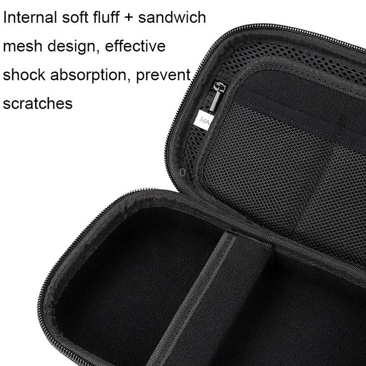 YK02SJ Headphone Hard Disk Shockproof Storage Box(Mysterious Black)