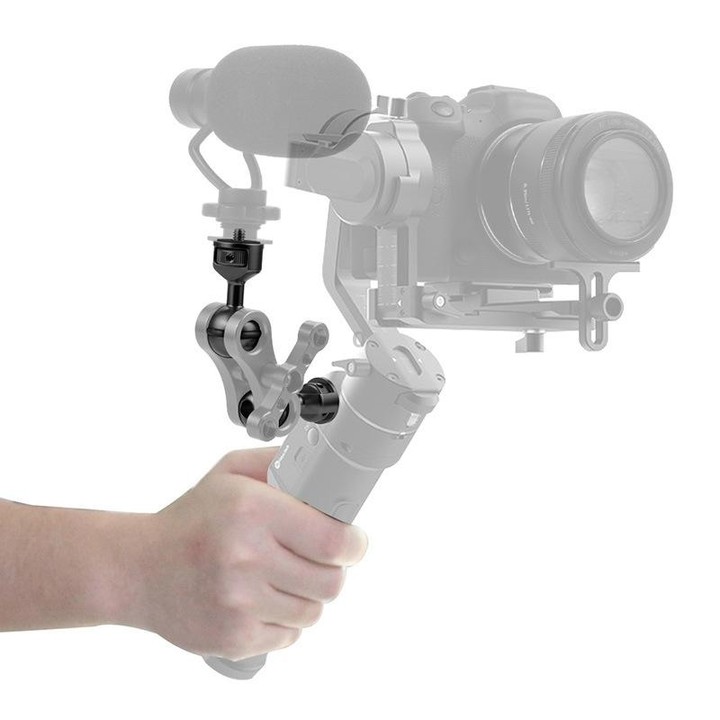 2.5cm Ball Head Clip for Action Camera Underwater Video Camera Light Diving Joint(Titanium)