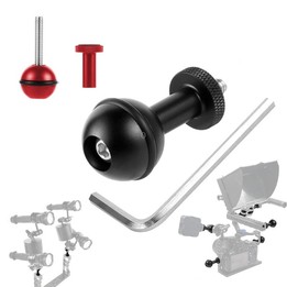 Ball Head Adapter Adjustable Screw Fixed Mount Camera Underwater Diving Photography Lights Bracket(1/4 Inch Red)