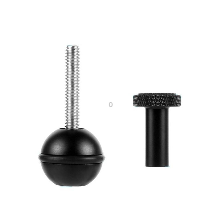 Ball Head Adapter Adjustable Screw Fixed Mount Camera Underwater Diving Photography Lights Bracket(1/4 Inch Black)