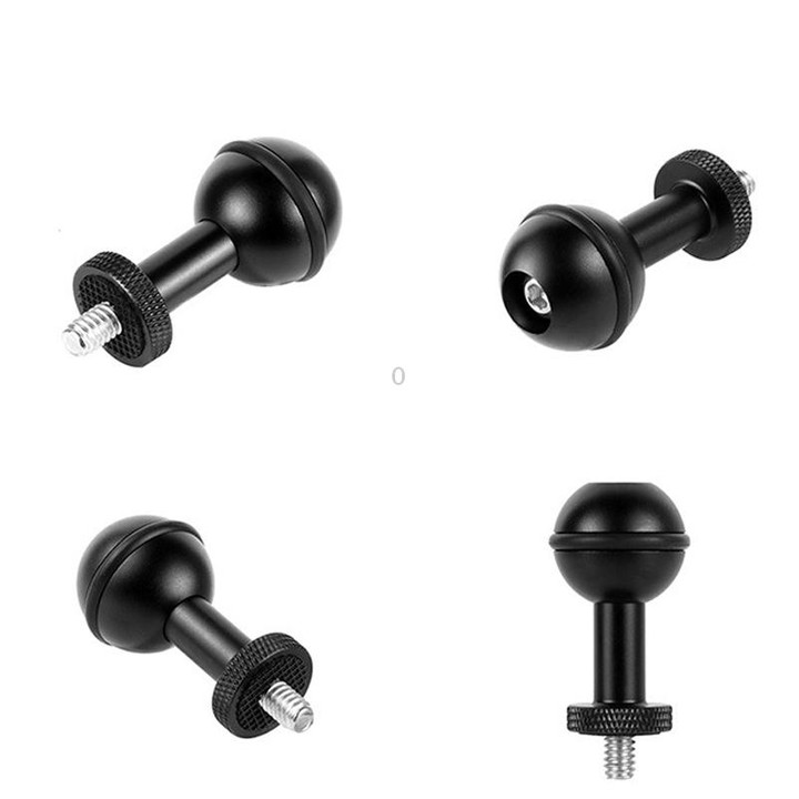 Ball Head Adapter Adjustable Screw Fixed Mount Camera Underwater Diving Photography Lights Bracket(M5 Screw Black)