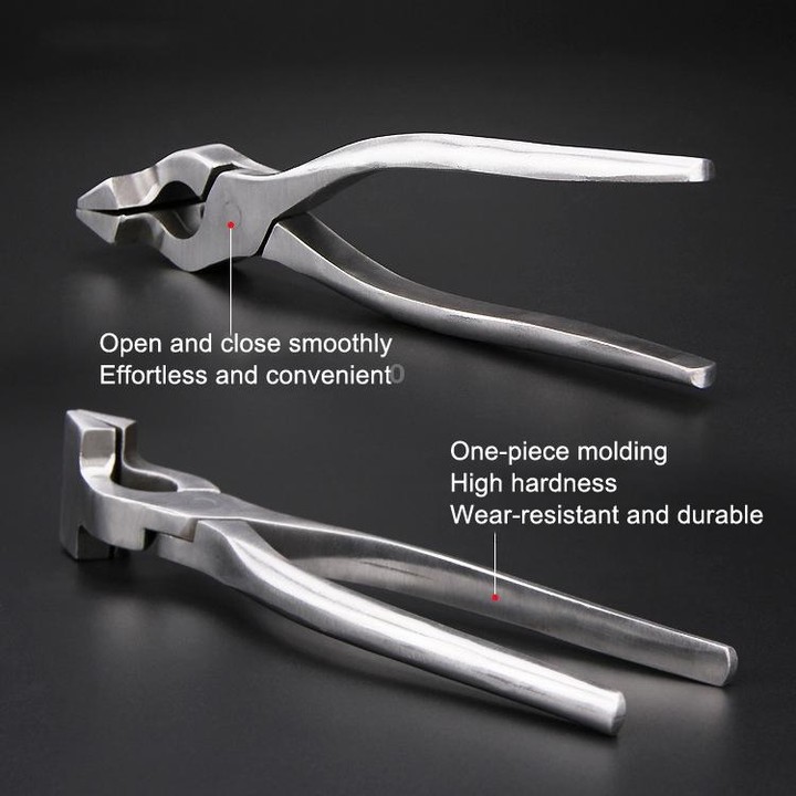 Leather Flat Pliers Hemming Pliers Handmade DIY Tools For Bags and Shoes(Straight Head)