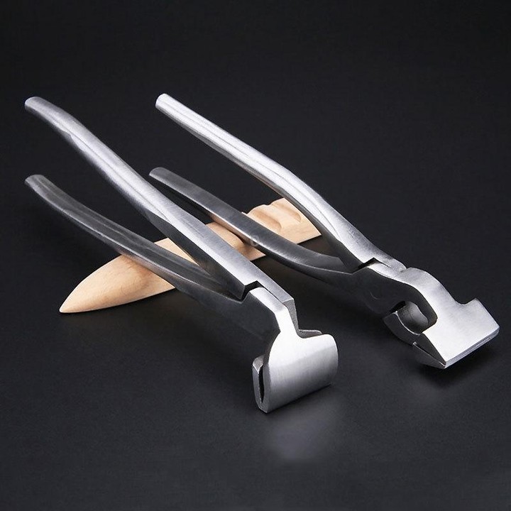 Leather Flat Pliers Hemming Pliers Handmade DIY Tools For Bags and Shoes(Straight Head)