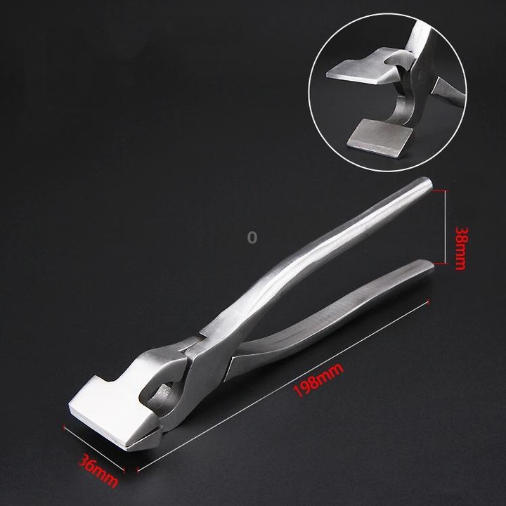 Leather Flat Pliers Hemming Pliers Handmade DIY Tools For Bags and Shoes(Straight Head)