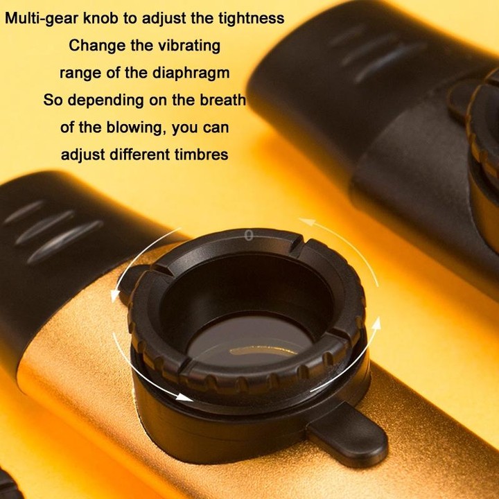 Metal Professional Playing Tunable Tone Kazoo( Gold)