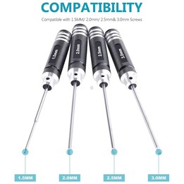 BRDRC 4 In 1 Drone Repair And Disassembly Tool Inner Hexagonal T6/T9 Screwdriver(Black)