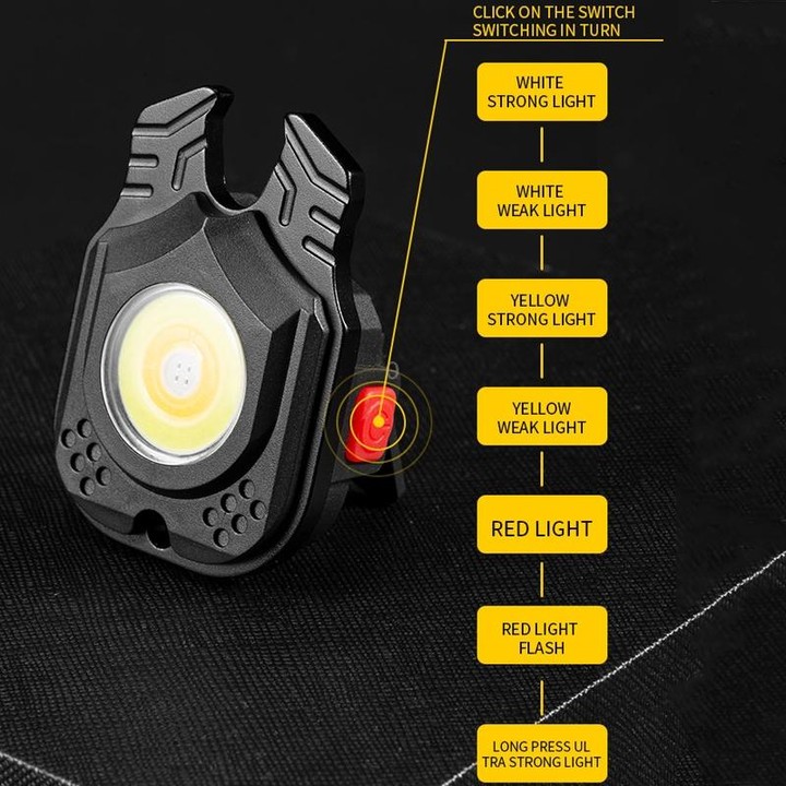 E-SMARTER W5129 Mini Strong Light Portable Flashlight, Specification: With Keychain