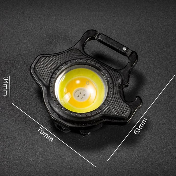 E-SMARTER W5133 Mini Keychain Strong Light Portable Flashlight, Specification: Black
