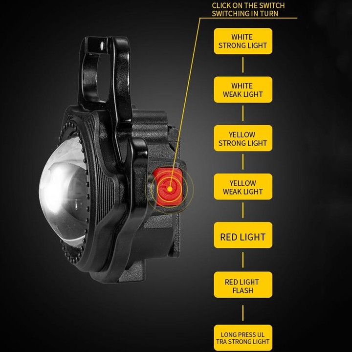E-SMARTER W5133 Mini Keychain Strong Light Portable Flashlight, Specification: Black