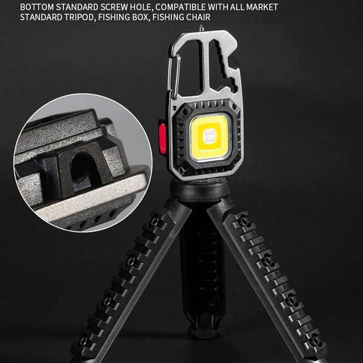 E-SMARTER W5138 Mini Bright Light Portable Flashlight, Specification: Black+Magnet