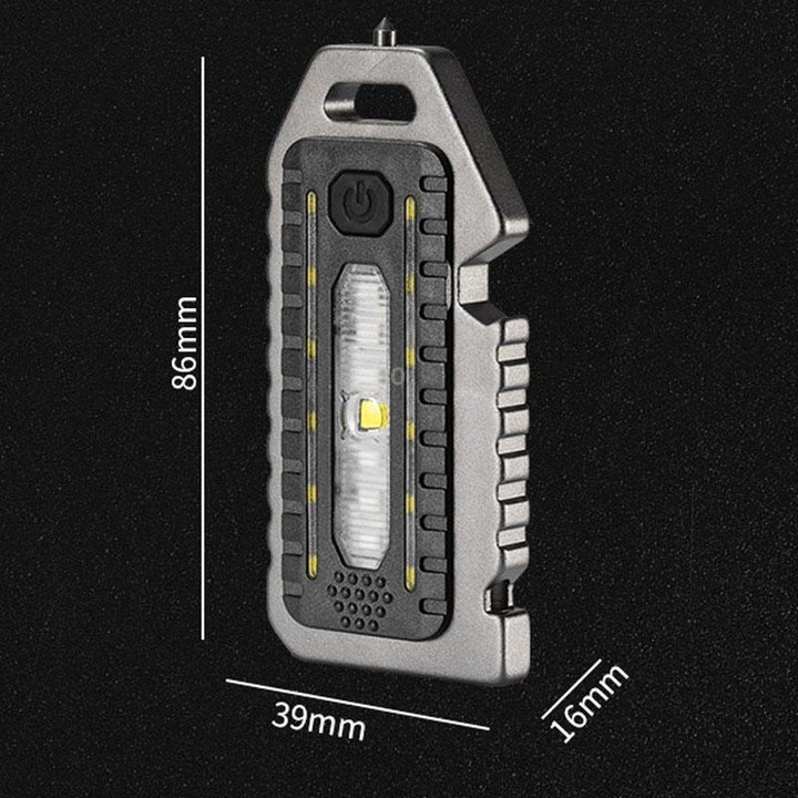 E-SMARTER W5135 Mini Keychain Strong Light Portable Flashlight(Black)