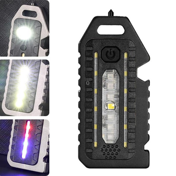 E-SMARTER W5135 Mini Keychain Strong Light Portable Flashlight(Black)