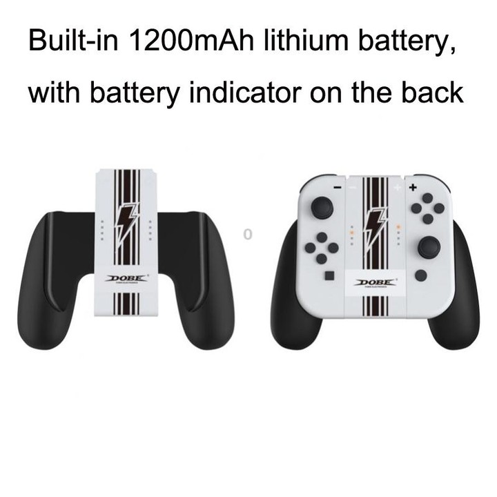 DOBE ITNS-873B JOYCON Handle Grip Back Clip Charger For Nintendo Switch OLED
