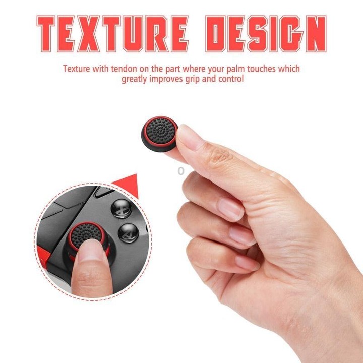 10 PCS Gamepad Silicone Luminous Button Cap Rocker Cap For PS5/PS4/PS3/ONE/360/PRO/series X/S(Transparent Blue Circle)