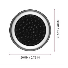 10 PCS Gamepad Silicone Luminous Button Cap Rocker Cap For PS5/PS4/PS3/ONE/360/PRO/series X/S(Black Green Circle)