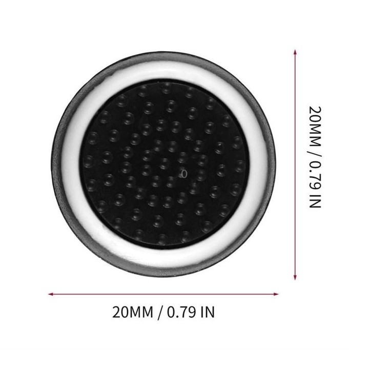 10 PCS Gamepad Silicone Luminous Button Cap Rocker Cap For PS5/PS4/PS3/ONE/360/PRO/series X/S(Black Green Circle)