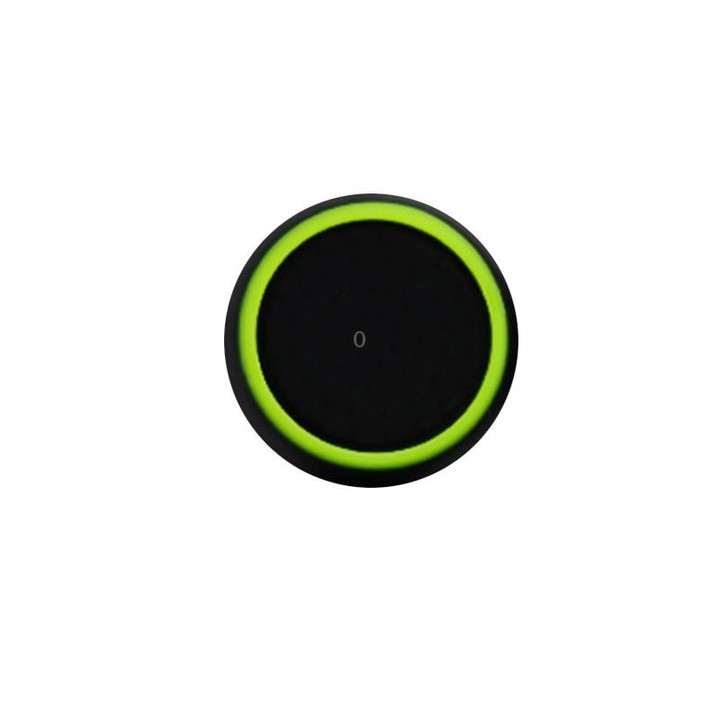 10 PCS Gamepad Silicone Luminous Button Cap Rocker Cap For PS5/PS4/PS3/ONE/360/PRO/series X/S(Black Green Circle)