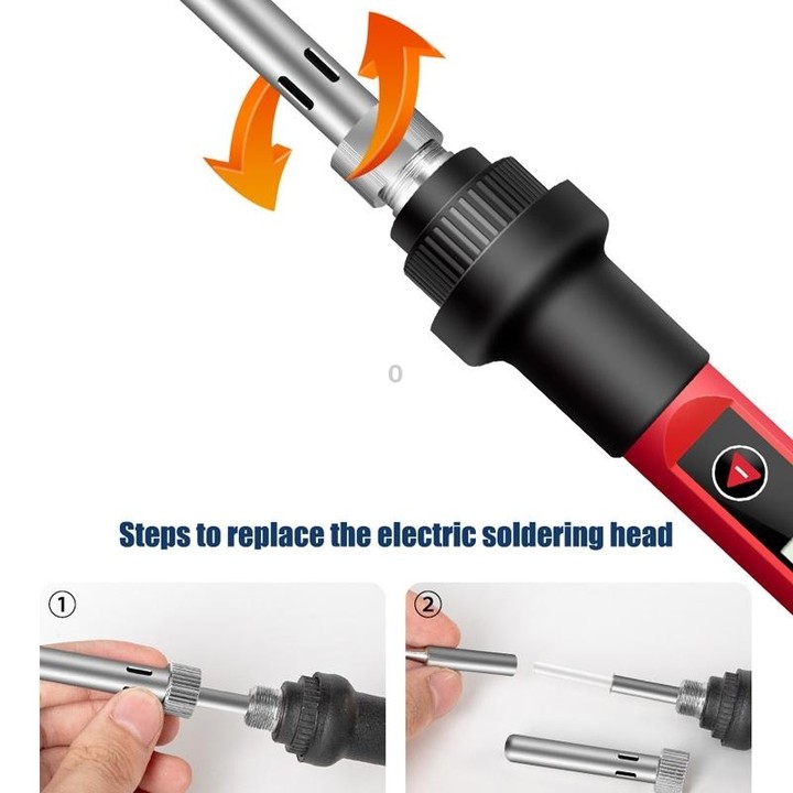 ANENG SL102 17pcs/set Digital Thermostat Household Constant Temperature Soldering Iron Set 60W Internal Heat Welding Tool Kit(EU