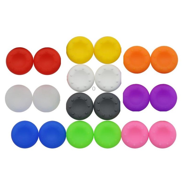 20 PCS Gamepad Silicone Rocker Cap For PS5/PS4/PS3/ONE//360/PRO/series X/S(Red)