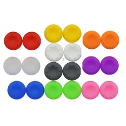 20 PCS Gamepad Silicone Rocker Cap For PS5/PS4/PS3/ONE//360/PRO/series X/S( Gray)
