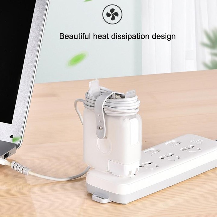 Power Charger Protective Case For IPhone MacBook 14 Inch Pro 67W(White)