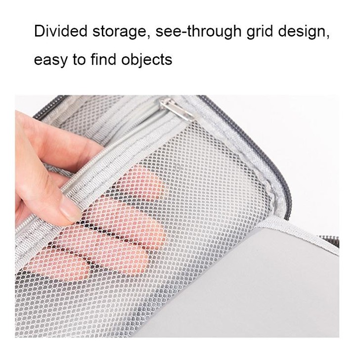 RH532 Mini Multifunctional Digital Storage Bag(Navy Blue)