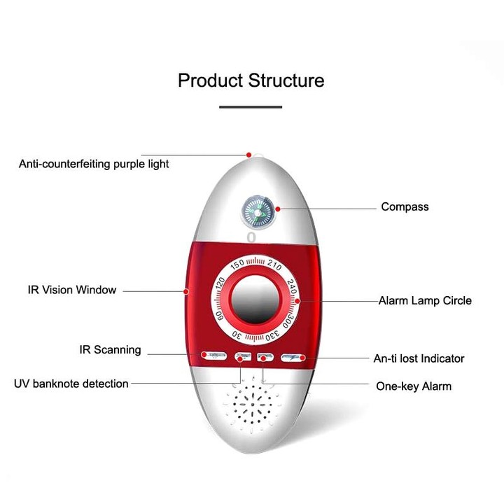 K200 Hotel Anti-sneak Camera Multi-function Infrared Camera Detector Color Random Delivery