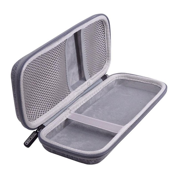 Mobile Phone Power Bank Data Cable EVA Storage Bag(Gray)